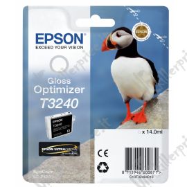originale Epson Cartuccia d'inchiostro Trasparente C13T32404010 T3240 ~3350 pagine 14ml Gloss Optimizer