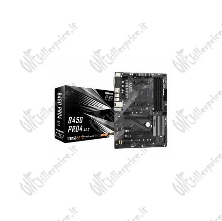 Asrock B450 Pro4 R2.0 AMD B450 Socket AM4 ATX