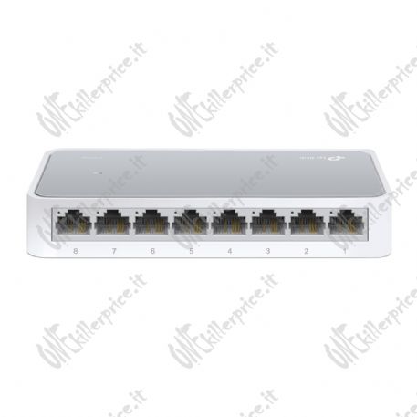 TP-Link TL-SF1008D Non gestito Fast Ethernet (10/100) Bianco