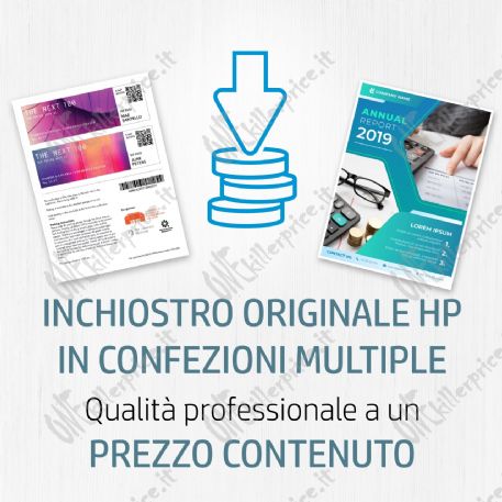 HP Confezione da 4 cartucce di inchiostro nero, ciano, magenta, giallo originali 903