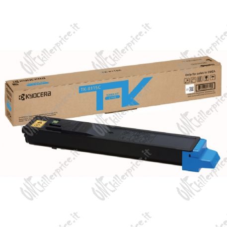 KYOCERA TK-8115C cartuccia toner 1 pz Originale Ciano