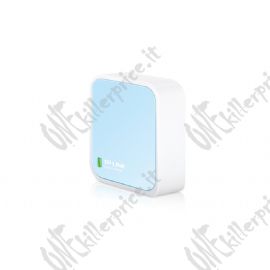 TP-Link TL-WR802N router wireless Fast Ethernet Banda singola (2.4 GHz) 4G Blu, Bianco