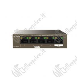 SWITCH IP-COM G1105PD 5P GIGABIT DESKTOP 10/100/1000M CON 4P PoE