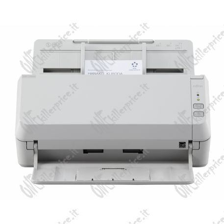 Scanner Fujitsu SP-1125N da Ufficio con LED Ethernet Gigabit USB3.2 ADF Duplex A4 da 25 ppm/50 ipm