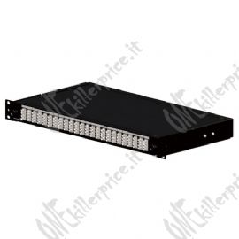 Optical Panel loaded with 12 SC Simplex
Singlemode adapters - Black