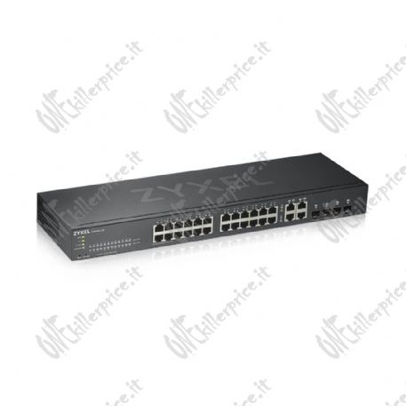 Zyxel GS1920-24V2 Gestito Gigabit Ethernet (10/100/1000) Nero