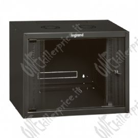 Legrand Linkeo fix 19'' 9U Da parete Nero