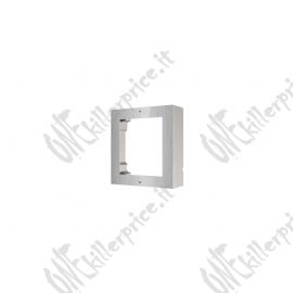 HIKVISION Cornice 1 modulo. Contiene cornice e scatola da parete per posto esterno silver in alluminio - DS-KD-ACW1/S
