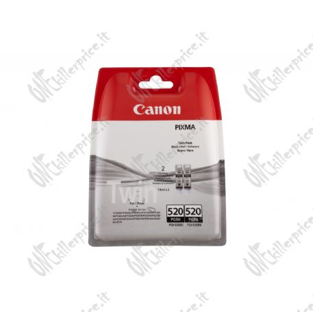 Canon Cartuccia d'inchiostro nero PGI-520BK (confezione doppia)