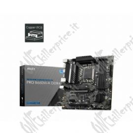 MSI PRO H610M-G DDR4 scheda madre Intel H610 LGA 1700 micro ATX