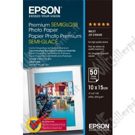 Epson Premium Semi-Gloss Photo Paper - 10x15cm - 50 Fogli