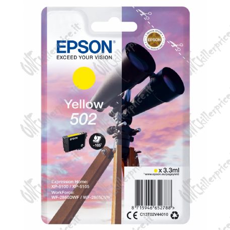 Epson Singlepack Yellow 502 Ink