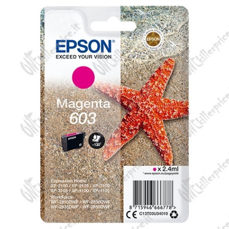 Epson Singlepack Magenta 603 Ink