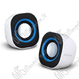 Atlantis Land SoundPower 410 1-via Nero, Blu, Bianco Cablato 5 W