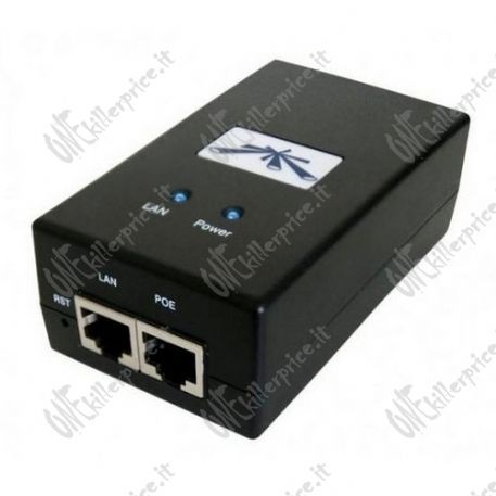 ADATTATORE POE INJECTOR UBIQUITI POE-24-12W 24V/0,5A (12W)