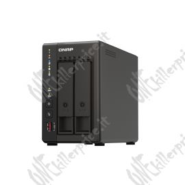 QNAP TS-253E NAS Tower Collegamento ethernet LAN Nero J6412