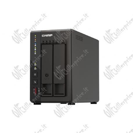 QNAP TS-253E NAS Tower Collegamento ethernet LAN Nero J6412