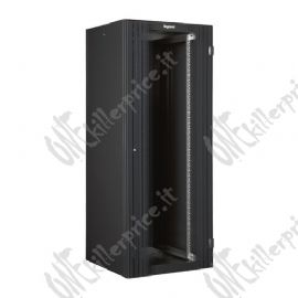 ARMADIO RACK DA PAVIMENTO LEGRAND 42U 2026X800X800 PORTA IN VETRO  2 MONTANTI ANTERIORI RAL 7016