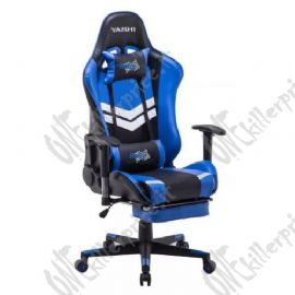 SEDIA GAMING seduta imbottita girevole con poggiatesta, elev a gas, monoleva, recl fino a 180°, supp collo/schiena, ...