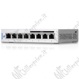 UniFi UBIQUITI Switch 8 porte LAN GIGABIT, 60Watt - US-8-60W - MANAGED 4P POE