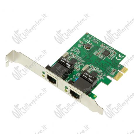 LogiLink 2-Port Gigabit LAN PCI-Express Karte PC0075