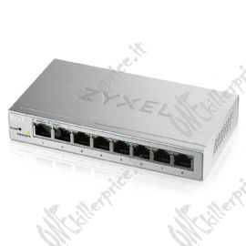 Zyxel GS1200-8 Gestito Gigabit Ethernet (10/100/1000) Argento