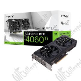 SVGA PNY RTX 4060TI VERTO 16GB GDDR6 128bit HDMI+3*DP - DUAL FAN -  VCG4060T16DFXPB1