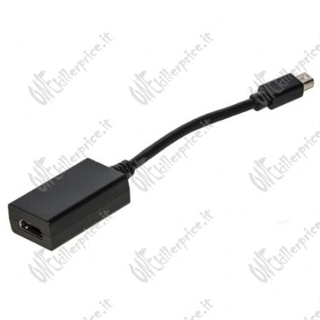 ADATTATORE LINK MINI DISPLAYPORT MASCHIO - HDMI FEMMINA NERO