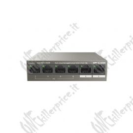 SWITCH POE IP-COM G2206P-4-63W -4 × porte Ethernet Base-T 10/100/1000 PoE, 2 porte uplink 10/100/1000,estens.di rete fino a 250m