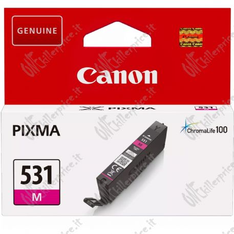 ORIGINAL Canon Cartuccia d'inchiostro magenta CLI-531m 6120C001 ~475 Seiten