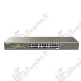 SWITCH IP-COM G1124P-24-250W 24P GIGABIT PoE UNMANAGED 1U,19-inch Rack-mountable