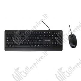 Yashi Professional Multimedia Soft Keyboard & Mouse USB KIT - Black - ITA - MY539