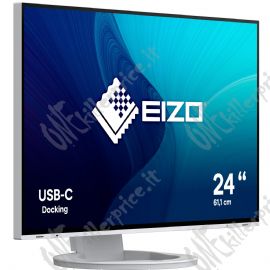 FlexScan EV2485-WT,  LED-Monitor 61.1 cm (24 pollici),  white , WUXGA, IPS, USB-C, HDMI