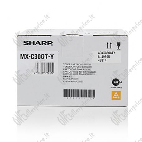 ORIGINAL Sharp toner giallo MX-C30GTY ~6000 Seiten