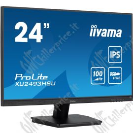 ProLite XU2493HSU-B6,  LED-Monitor 61 cm (24 pollici),  black  (matt), FullHD, IPS, AMD Free-Sync, 100Hz Panel