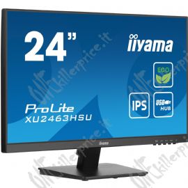 ProLite XU2463HSU-B1,  LED-Monitor 61 cm (24 pollici),  black  (matt), FullHD, IPS, AMD Free-Sync, 100Hz Panel