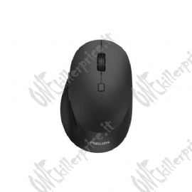 MOUSE PHILIPS SPK7607B/00 WIRELESS + BLUETOOTH (supporta più dispositivi) 3200 DPI Nero