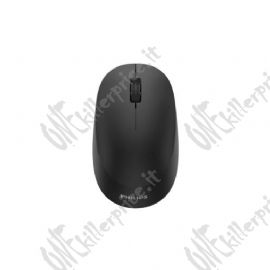 MOUSE PHILIPS SPK7407B/00 WIRELESS + BLUETOOTH (supporta più dispositivi) 1600 DPI Nero