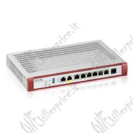 FIREWALL ZXYEL USGFlex Security Gateway 100HP VPN: 50IPSec/L2TP, 25 SSL WAN, 7xLAN 1xPoE 30W, Desktop Fanless, fino a 25 utenti