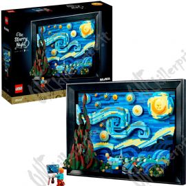 21333 Ideas Vincent van Gogh â€“ Sternennacht,set costruzioni3D-Nachbildung des Meisterwerks von van Gogh