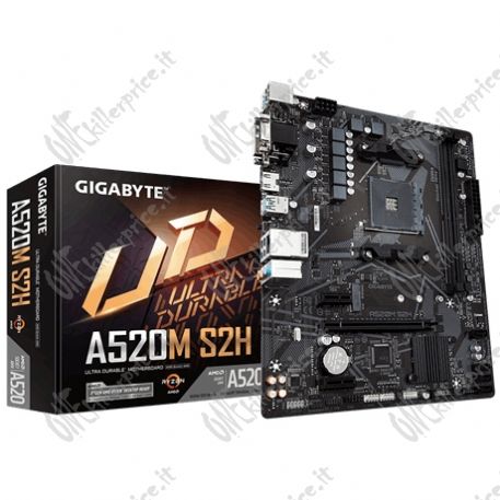 Gigabyte A520M S2H scheda madre Socket AM4 micro ATX