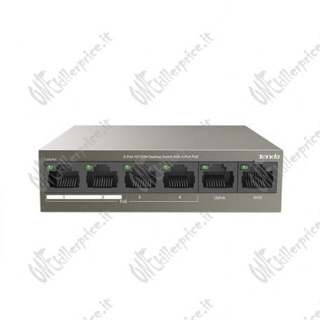 Tenda Switch TEF1106P-4-63W 4-port 10/100