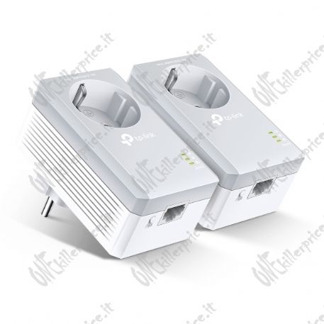 TP-Link TL-PA4010P KIT V5 adattatore di rete PowerLine 600 Mbit/s Collegamento ethernet LAN Bianco 2 pz