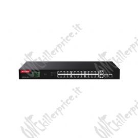 SWITCH IP-COM G1128P-24-410W 26P GIGABIT Base-T+2P Base-X SFP CLOUD MANAGED PoE budget tot. 370W