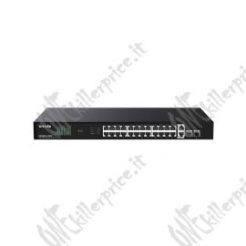 SWITCH TENDA TEG1128P-24-250W 26P GE+2SFP con 24P PoE 250W Power Consumption 30W Max. PoE of single port