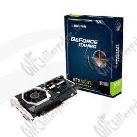 SVGA BIOSTAR NVIDIA  GTX1050-4GB ATX 4GB GDDR5 128Bit DUAL FAN DVI+HDMI+DP PCI-E 3.0