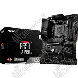 MB MSI B550-A PRO AM4 RYZEN9 4D4 6S3 2M.2 U3.2 GBLAN H/DP RAID