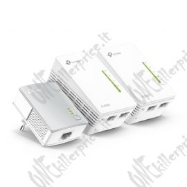 POWERLINE AV600 300 MBPS KIT 3PZ 2PZ TL-WPA4220 + 1PZ TL-PA4010