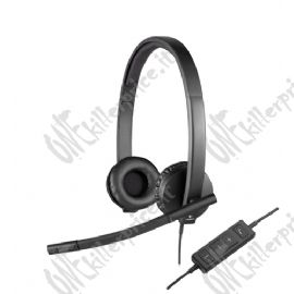 USB Stereo cuffie H570e black