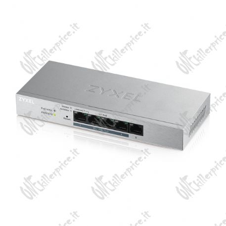 Zyxel GS1200-5HP v2 Gestito Gigabit Ethernet (10/100/1000) Supporto Power over Ethernet (PoE) Grigio